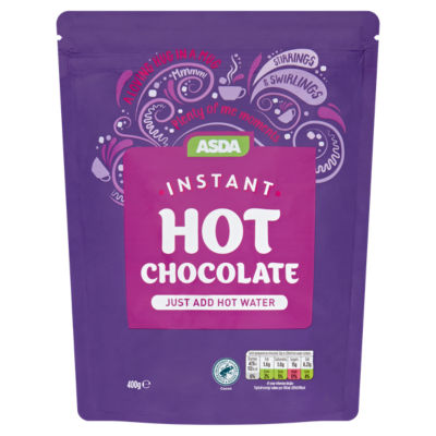 ASDA instant hot chocolate powder 400g - British product