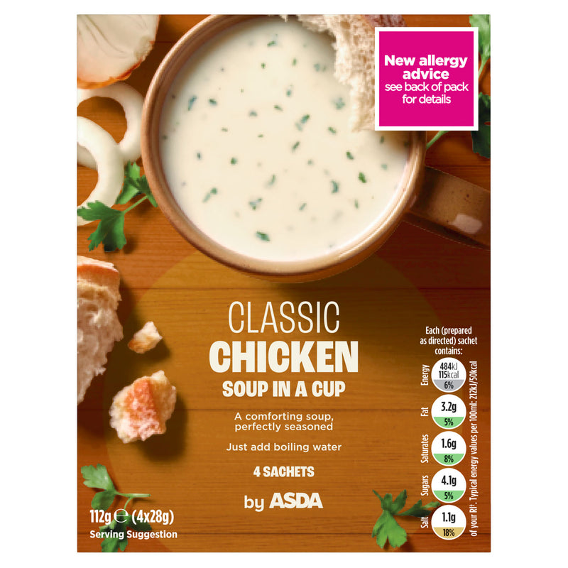 ASDA chicken soup cup 112g - British product