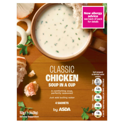 ASDA chicken soup cup 112g - British product