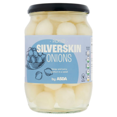 ASDA silverskin pickled onions 710g - British product
