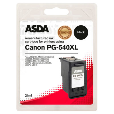Canon PG-540XL black ink cartridge - British product