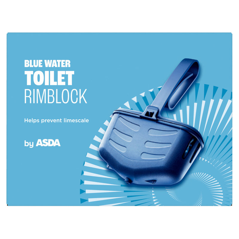 ASDA blue water toilet rimblock 40g - British product