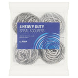 ASDA heavy duty spiral scourers pack of 4 - British product