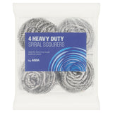 ASDA heavy duty spiral scourers pack of 4 - British product