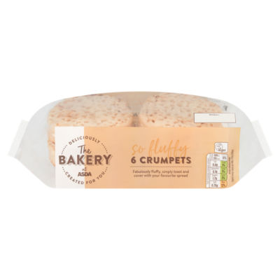 The BAKERY at ASDA 6 crumpets, UK version