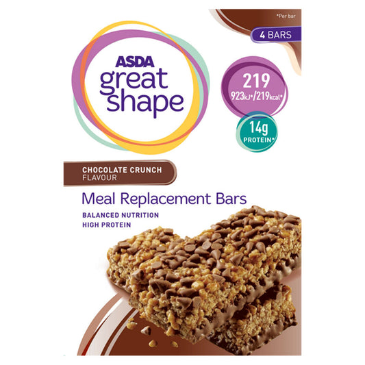 ASDA Great Shape Meal Replacement Bar Chocolate Crunch Flavour GOODS ASDA   