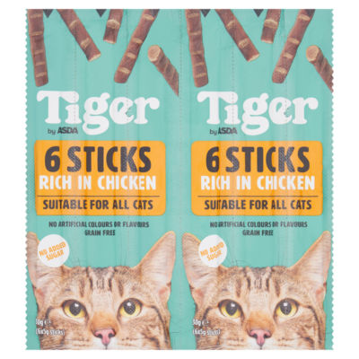 ASDA Tiger Sticks cat treats 30g (British brand)