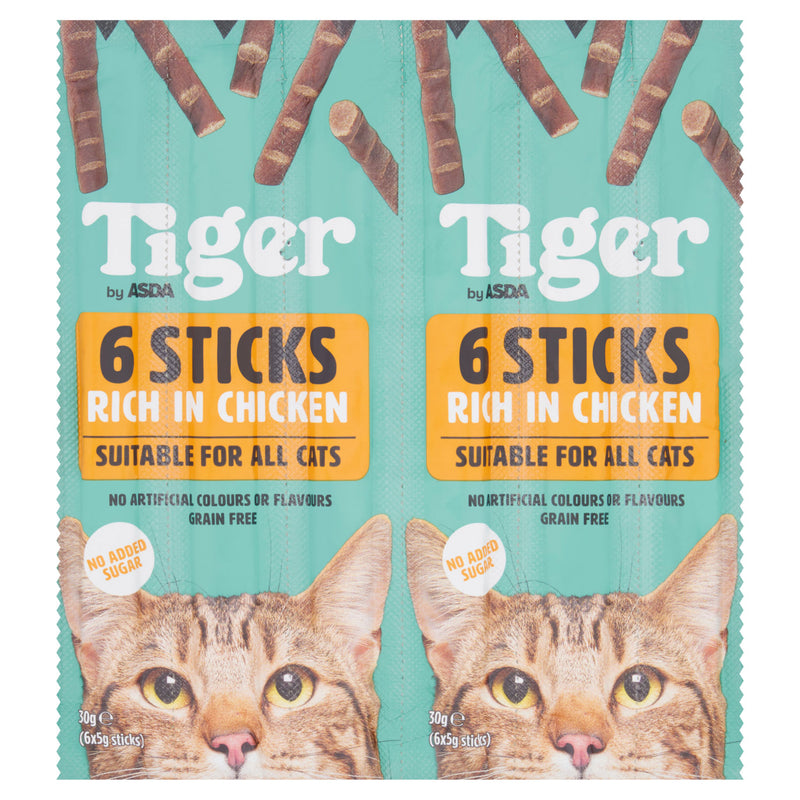 ASDA Tiger Sticks cat treats 30g (British brand)