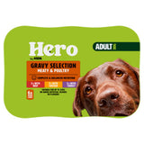 Hero by ASDA adult dog gravy selection meaty & poultry 6 x 400g, UK version