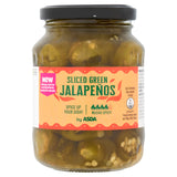 ASDA sliced green jalapeños pickled peppers 340g - British product