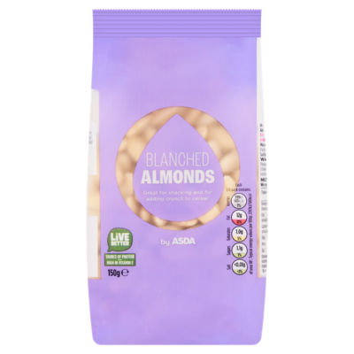 ASDA ASDA Blanched Almonds Snack 150g- Buy online at McGrocer
