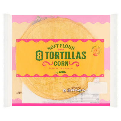 ASDA corn tortilla wraps 320g - British product