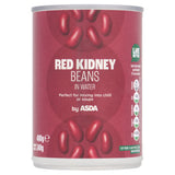 ASDA canned red kidney beans in water 400g - British product