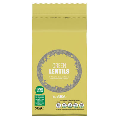 ASDA green lentils 500g - British product
