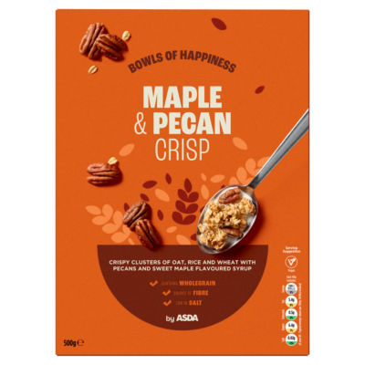 ASDA ASDA Maple & Pecan Crisp Granola 500g- Buy online at McGrocer