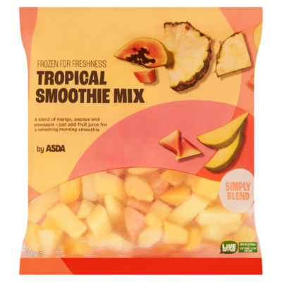 ASDA Tropical Smoothie Mix Gefrorene Fruchtmischung 500g