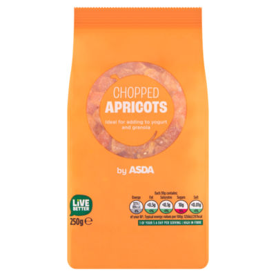 ASDA Chopped Apricots 250g - British product