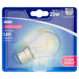 ASDA LED bulb 2W large bayonet BC, UK version