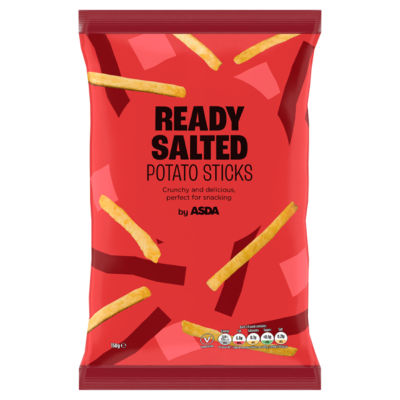 ASDA ready salted potato sticks 150g - British product