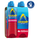 Lucozade raspberry sports drink 4 x 500ml, UK version