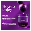 Ribena blackcurrant squash no added sugar 1.5L, imported from the UK