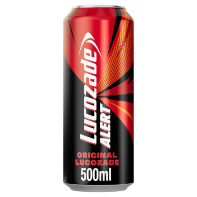 Lucozade Alert Original Energy Drink 500ml, imported from the UK