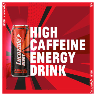 Lucozade Alert Original Energy Drink 500ml, imported from the UK