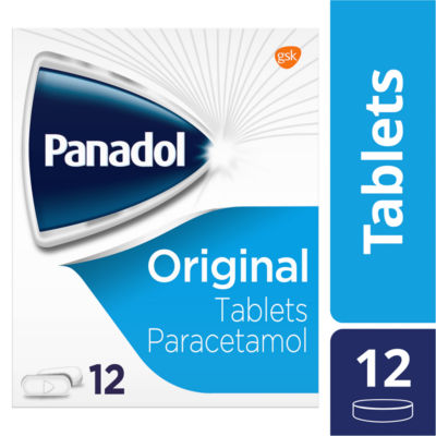 Panadol Original Paracetamol Tablets 12 tablets, imported from the UK