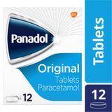 Panadol Original Paracetamol Tablets 12 tablets, imported from the UK