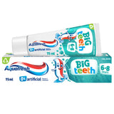 ASDA Aquafresh Kids Big Teeth Toothpaste 6-8 Years Fruit Mint 75ml- Buy online at McGrocer