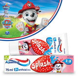 Aquafresh Paw Patrol Kids Splash Toothpaste 75ml - British product
