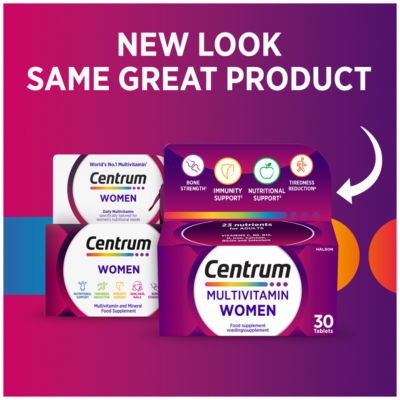 Centrum women multivitamin tablets 30s - British product