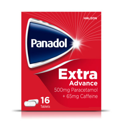 Panadol pain relief tablets Extra Advance 16 tablets (British brand)
