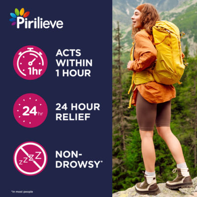 Pirilieve fexofenadine hayfever relief tablets 120mg 30s, imported from the UK