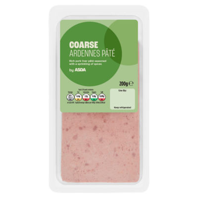 ASDA grobe Ardennes Pastete 200g, importiert aus Großbritannien