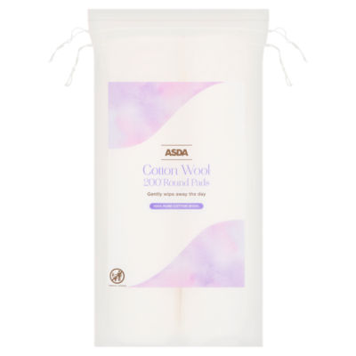 ASDA 200 Cotton Wool Round Pads - British product