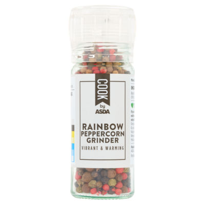 ASDA Cook Rainbow Peppercorn Grinder 40g - British product