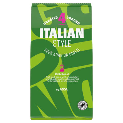 ASDA Italian Style Roasted ground coffee 227g - British product