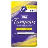 ASDA ASDA Regular Tampons with Applicator 20 Pack- Buy online at McGrocer