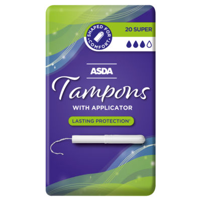 ASDA Super Tampons 20 pack - British product