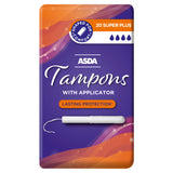 ASDA ASDA Super Plus Tampons With Applicator 20 Count- Buy online at McGrocer