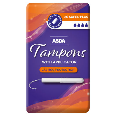 ASDA Super Plus tampons with applicator 20 count - British product