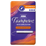 ASDA Super Plus tampons with applicator 20 count - British product