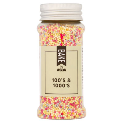 BAKE by ASDA 100's & 1000's cake sprinkles 80g - British product