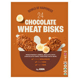 Asda chocolate wheat cereal biscuits 24 pack - British product