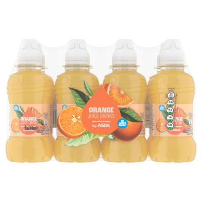 ASDA Orange Juice Drink 8 x 200ml - British product