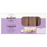The Bakery at ASDA dark chocolate chip brownie slices 5 slices (British brand)