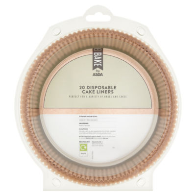BAKE by ASDA cake liners for 7 round tins - British product