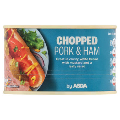 ASDA chopped pork and ham 200g - British product