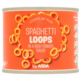 ASDA spaghetti loops dans une sauce tomate 210g, version UK
